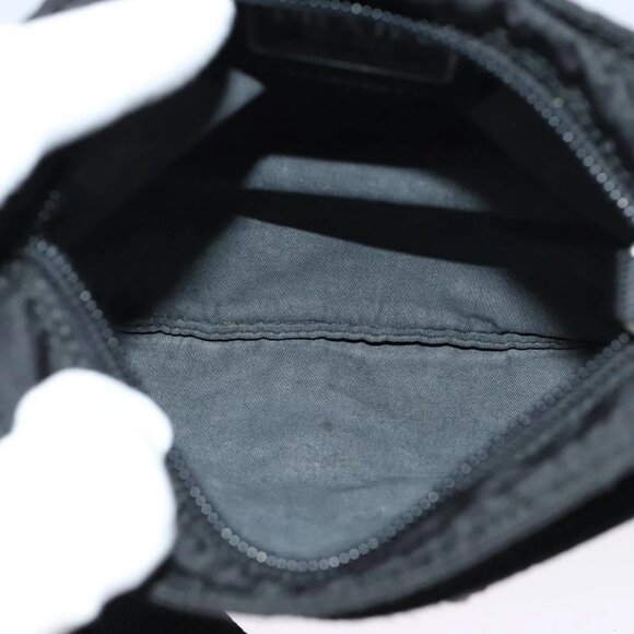 PRADA Shoulder Bag Nylon Black Silver Auth ep9765 - Picture 13 of 16